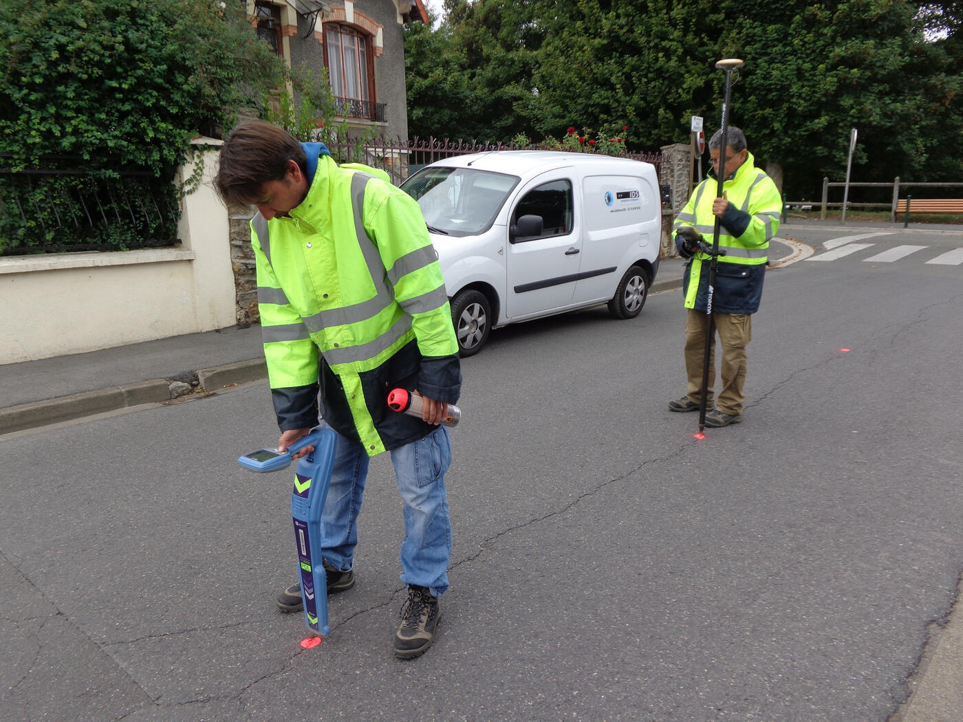Géodétection et marquage au sol